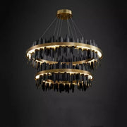 JC Wave 2-Tier Modern Round Chandelier