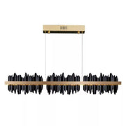 JC Wave Modern Sculpture Linear Chandelier