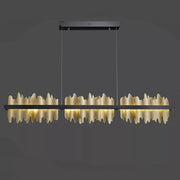 JC Wave Modern Sculpture Linear Chandelier