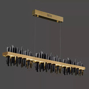 JC Wave Modern Sculpture Linear Chandelier