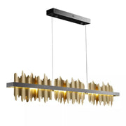 JC Wave Modern Sculpture Linear Chandelier