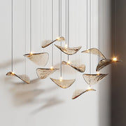 Calliope Modern Wave Floating Leaf Chandelier