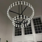 JC Bordeaux Wine-Glass Round 2-Tier Chandelier 60"