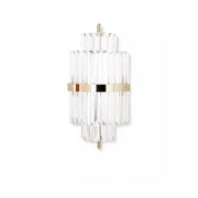 JC Yilia Hallway Crystal Wall Sconce 28.35" H