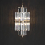 JC Luxury Crystal Pendant Light 12.2" D, Bar Pendant Light