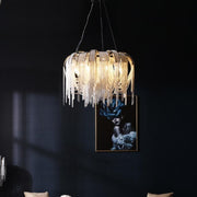 JC Liz Luxury Aluminum Chain Tassel Chandelier