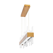 Alabaster Acropolis 46in LED Linear Chandelier