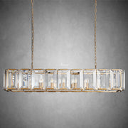 JC Hartley Crystal Rectangular Chandelier 62"