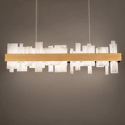 Alabaster Acropolis 46in LED Linear Chandelier