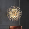 Modern Crystal Dandelion Chandelier Gold