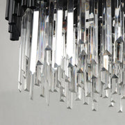 Fusion Modern Classic Black Round Crystal Chandelier 24"/ 32"