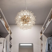 Modern Crystal Dandelion Chandelier Gold