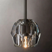 JC Seaver Crystal Kitchen Island Pendant Light Rod