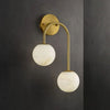 JC Alabaster Glo Modern Wall Sconce In Bedroom