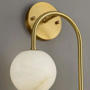 JC Alabaster Glo Modern Wall Sconce In Bedroom