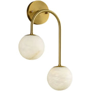 JC Alabaster Glo Modern Wall Sconce In Bedroom