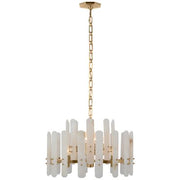 JC Alabaster Adrian Shield Small Pendant 12 Lights Chandelier