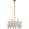 JC Alabaster Adrian Shield Small Pendant 12 Lights Chandelier