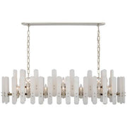 JC Alabaster Adrian Shield Large Linear Chandelier