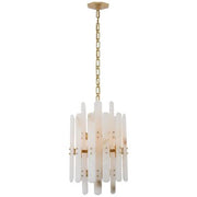 JC Alabaster Adrian Shield Long Pendant 12 Lights Chandelier