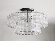 JC Amor Glass Flush Mount Chandelier For Bedroom