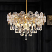 Copper Postmodern Luxury Crystal Chandelier