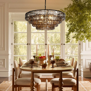 JC Ghiaccio Round Chandelier 36", 48"