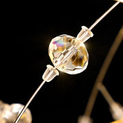 Modern Crystal Dandelion Chandelier Gold