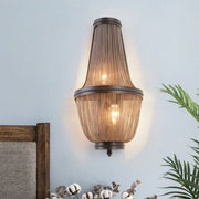 JC Aluminum Chain Wall Sconce In Living Room