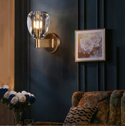 Canson Modern Crystal Bedroom Wall Sconces