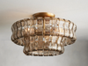 JC Amor Glass Flush Mount Chandelier For Bedroom