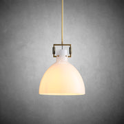 JC Miranda Modern Milk Glass Pendant Light