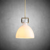 JC Miranda Modern Milk Glass Pendant Light