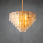 Sirena Clear Round Chandelier 41"