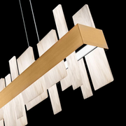 Alabaster Acropolis 46in LED Linear Chandelier