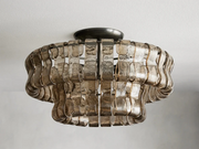 JC Amor Glass Flush Mount Chandelier For Bedroom