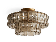 JC Amor Glass Flush Mount Chandelier For Bedroom