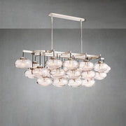 Cabrlet Clear Glass Linear Chandelier 72"