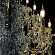 JC Extra Large European-style Multi-layers Candle Luxury Crystal Chandelier