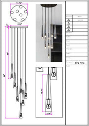 JC Apollo Round Crystal Chandelier (customize)