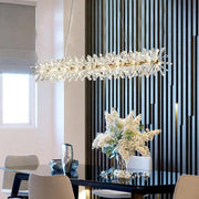 Modern Stylish Long Crystal Chandelier