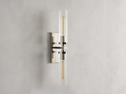 Fiora Modern Linear Glass Wall Sconces 2 Lights