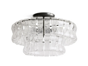 JC Amor Glass Flush Mount Chandelier For Bedroom