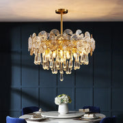 JC Copper Postmodern Luxury Crystal Chandelier