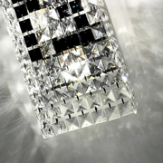 JC Fendi Modern Crystal Wall Sconce, Wall Light For Bedroom