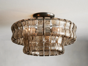 JC Amor Glass Flush Mount Chandelier For Bedroom