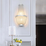 JC Aluminum Chain Wall Sconce In Living Room