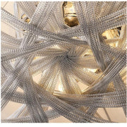 Alisa Luxury Aluminum Chain Tassel Flushmounts - jchandelier