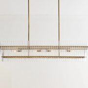 Milo Modern Glass Rectangular Chandelier