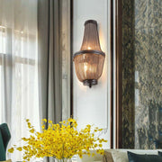 JC Aluminum Chain Wall Sconce In Living Room